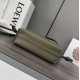 LOEWE Mini Flamenco Clutch in Nappa Calfskin Dark Khaki Green