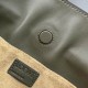 LOEWE Mini Flamenco Clutch in Nappa Calfskin Dark Khaki Green