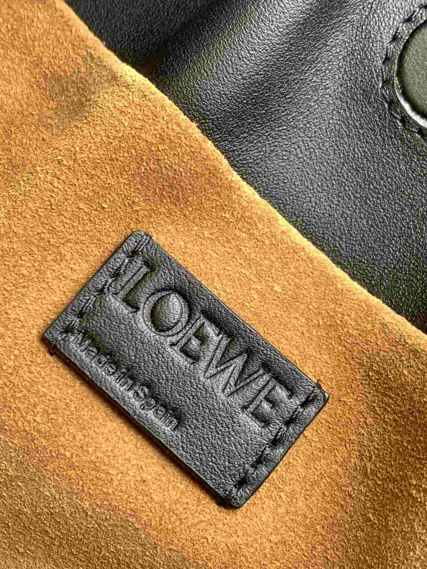 LOEWE Mini Flamenco Clutch in Nappa Calfskin Black