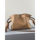 LOEWE Mini Flamenco Clutch in Nappa Calfskin Brown