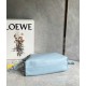 LOEWE Medium Flamenco Clutch in Nappa Calfskin Light Blue