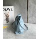 LOEWE Medium Flamenco Clutch in Nappa Calfskin Light Blue