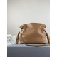 LOEWE Medium Flamenco Clutch in Nappa Calfskin Tan