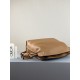 LOEWE Medium Flamenco Clutch in Nappa Calfskin Tan