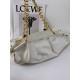 LOEWE Small Paseo Bag in Shiny Sappa Calfskin White