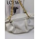 LOEWE Small Paseo Bag in Shiny Sappa Calfskin White