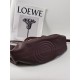 LOEWE Small Paseo Bag in Shiny Sappa Calfskin Burgundy