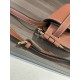 LOEWE Mini Gate Dual bag in Soft Calfskin and Jacquard Tan