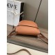 LOEWE Small Gate Dual bag in Soft Calfskin and Jacquard Tan