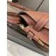 LOEWE Small Gate Dual bag in Soft Calfskin and Jacquard Tan