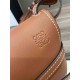 LOEWE Small Gate Dual bag in Soft Calfskin and Jacquard Tan