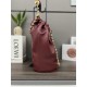 LOEWE Medium Squeeze Bag in Nappa Lambskin Dark Burgundy