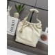 LOEWE Small Squeeze Bag in Nappa Lambskin White