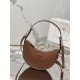 PRADA Arqué Leather Shoulder Bag Cognac