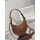 PRADA Arqué Leather Shoulder Bag Cognac