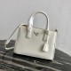 PRADA Medium Prada Galleria Saffiano Leather Bag White