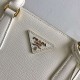 PRADA Medium Prada Galleria Saffiano Leather Bag White