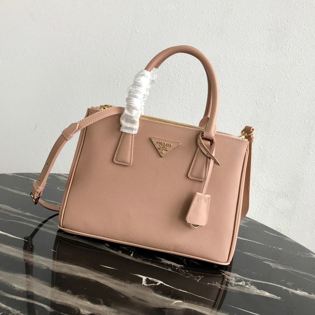 PRADA Medium Prada Galleria Saffiano Leather Bag Powder Pink