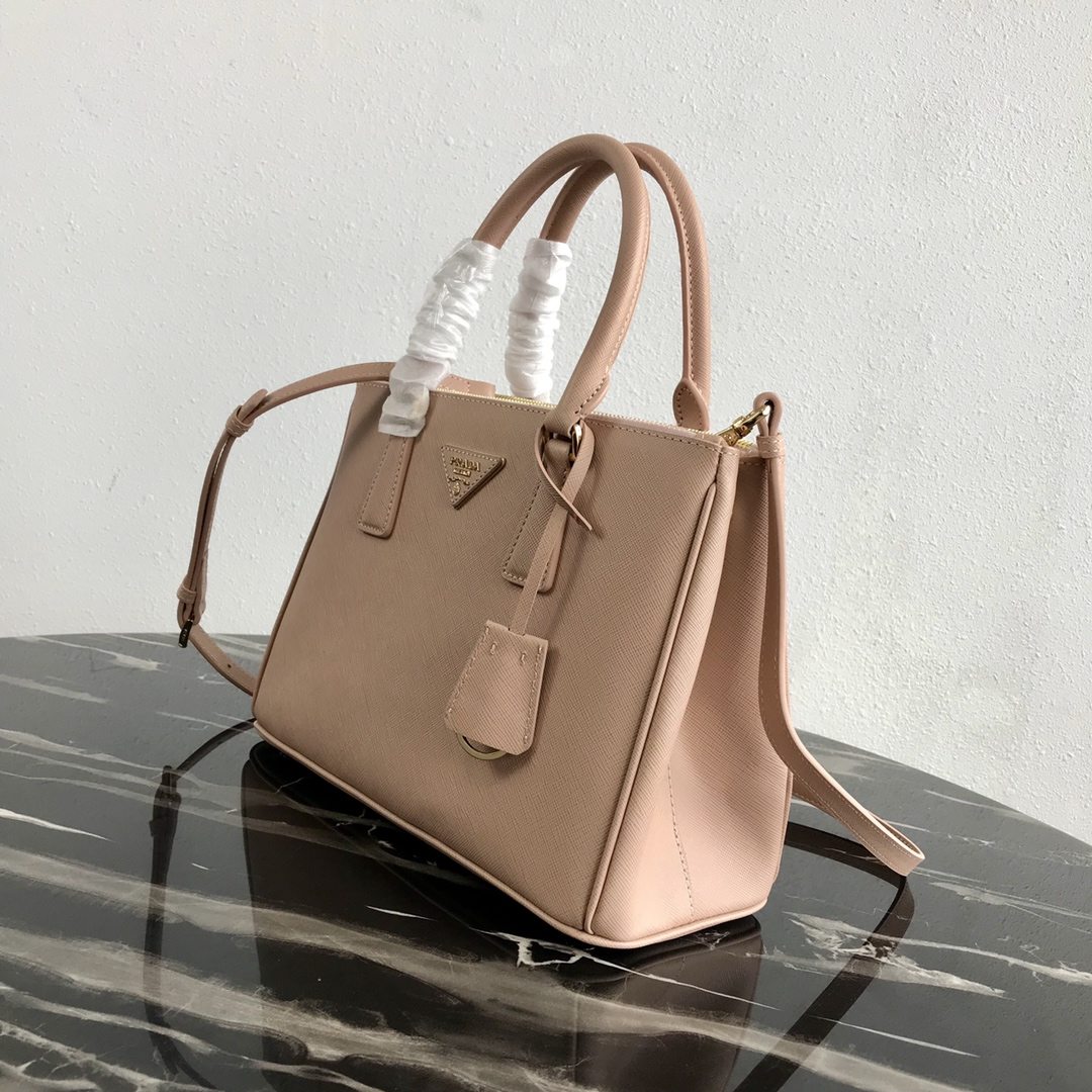 PRADA Medium Prada Galleria Saffiano Leather Bag Powder Pink