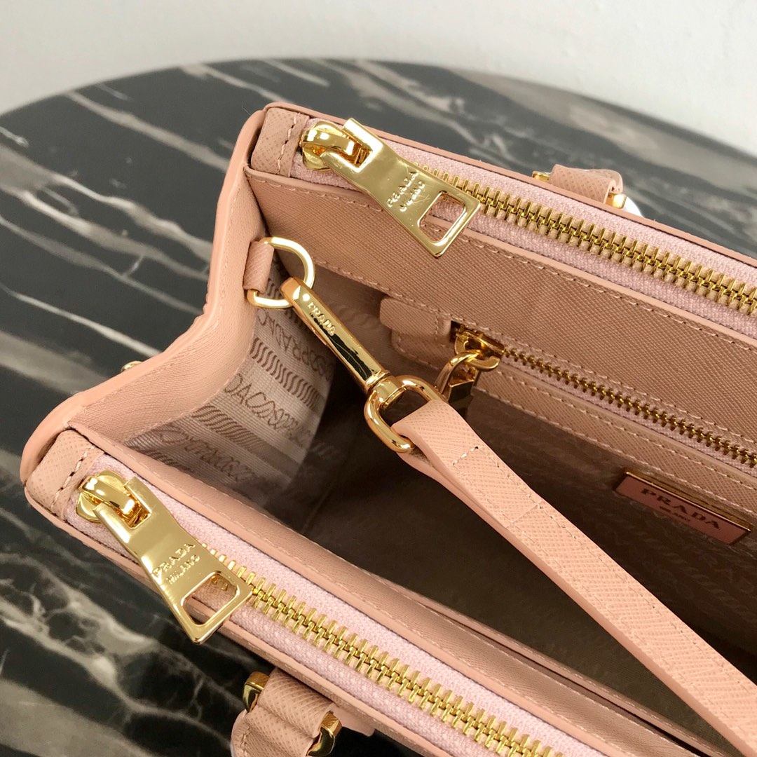 PRADA Medium Prada Galleria Saffiano Leather Bag Powder Pink