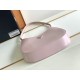 PRADA Cleo Brushed Leather Shoulder Bag Pink