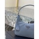 PRADA Re-Edition 2005 Re-Nylon and Saffiano Mini Bag Light Blue