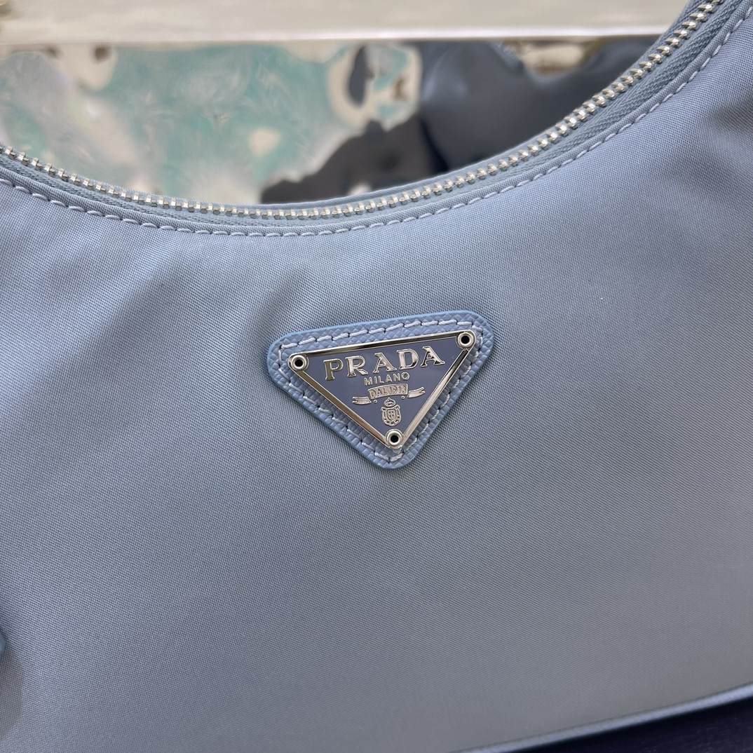 PRADA Re-Edition 2005 Re-Nylon and Saffiano Mini Bag Light Blue