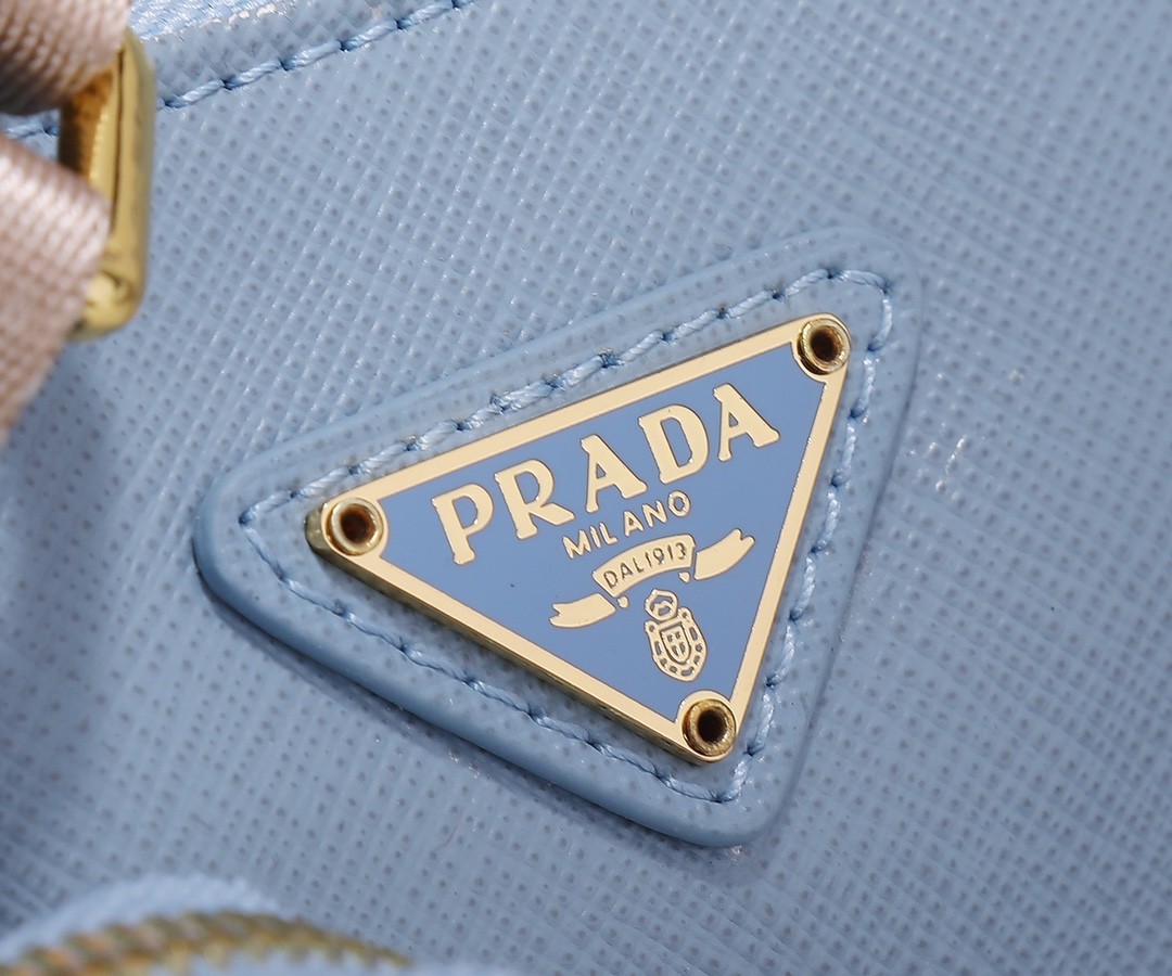 PRADA Re-Edition 2005 Saffiano Leather Bag Pale Blue