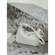 PRADA Re-Edition Saffiano Leather Mini Bag White