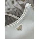 PRADA Re-Edition Saffiano Leather Mini Bag White