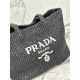 PRADA Crochet Tote Bag Black