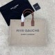 YSL Rive Gauche Tote In Canvas Beige