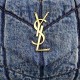 YSL Loulou Puffer Small In Denim