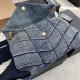 YSL Loulou Puffer Medium In Denim