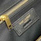 YSL Lyia Duffle In Quilted Lambskin Black