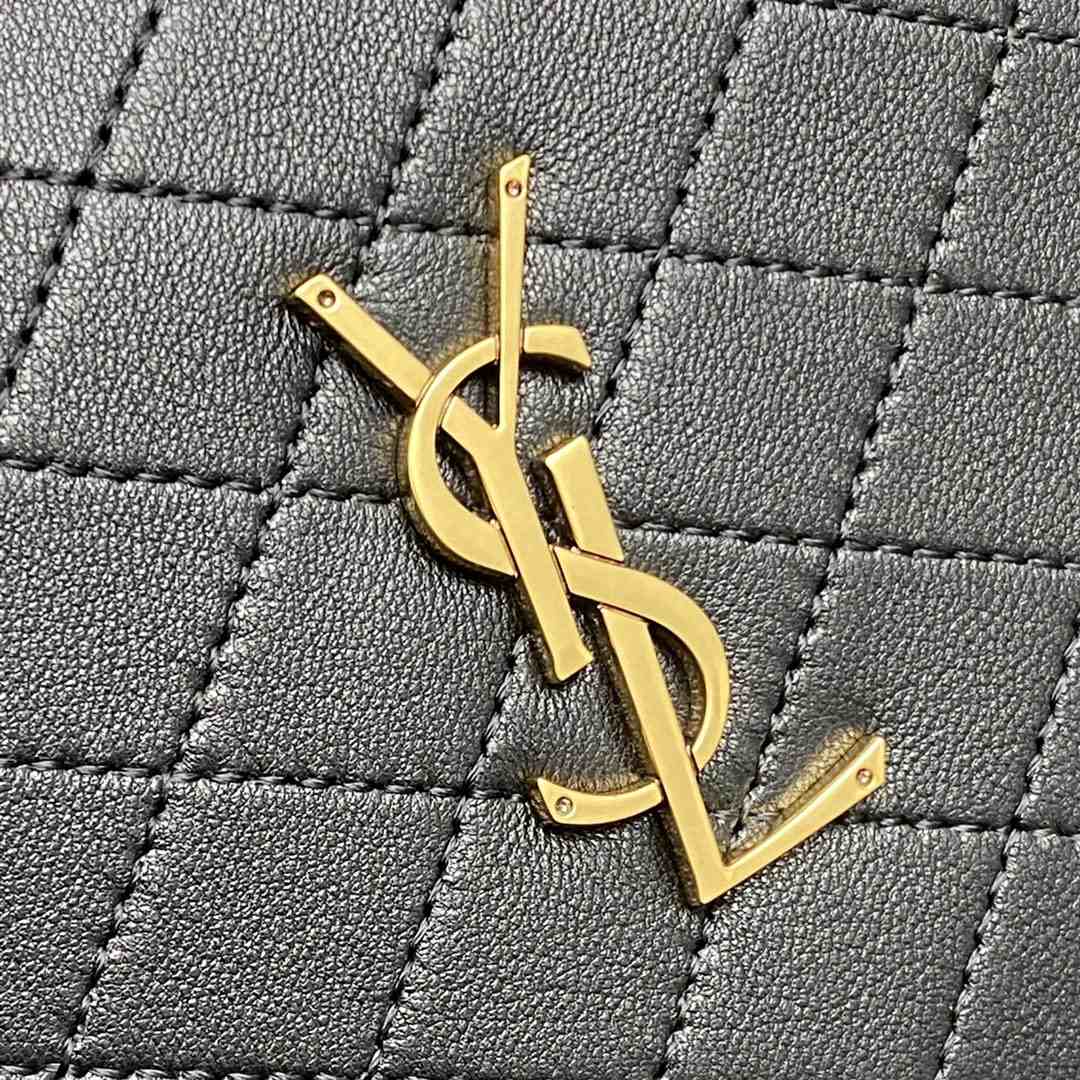 YSL Lyia Duffle In Quilted Lambskin Black