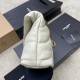 YSL Loulou Small In Quilted Leather Blanc