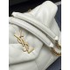 YSL Loulou Small In Quilted Leather Blanc