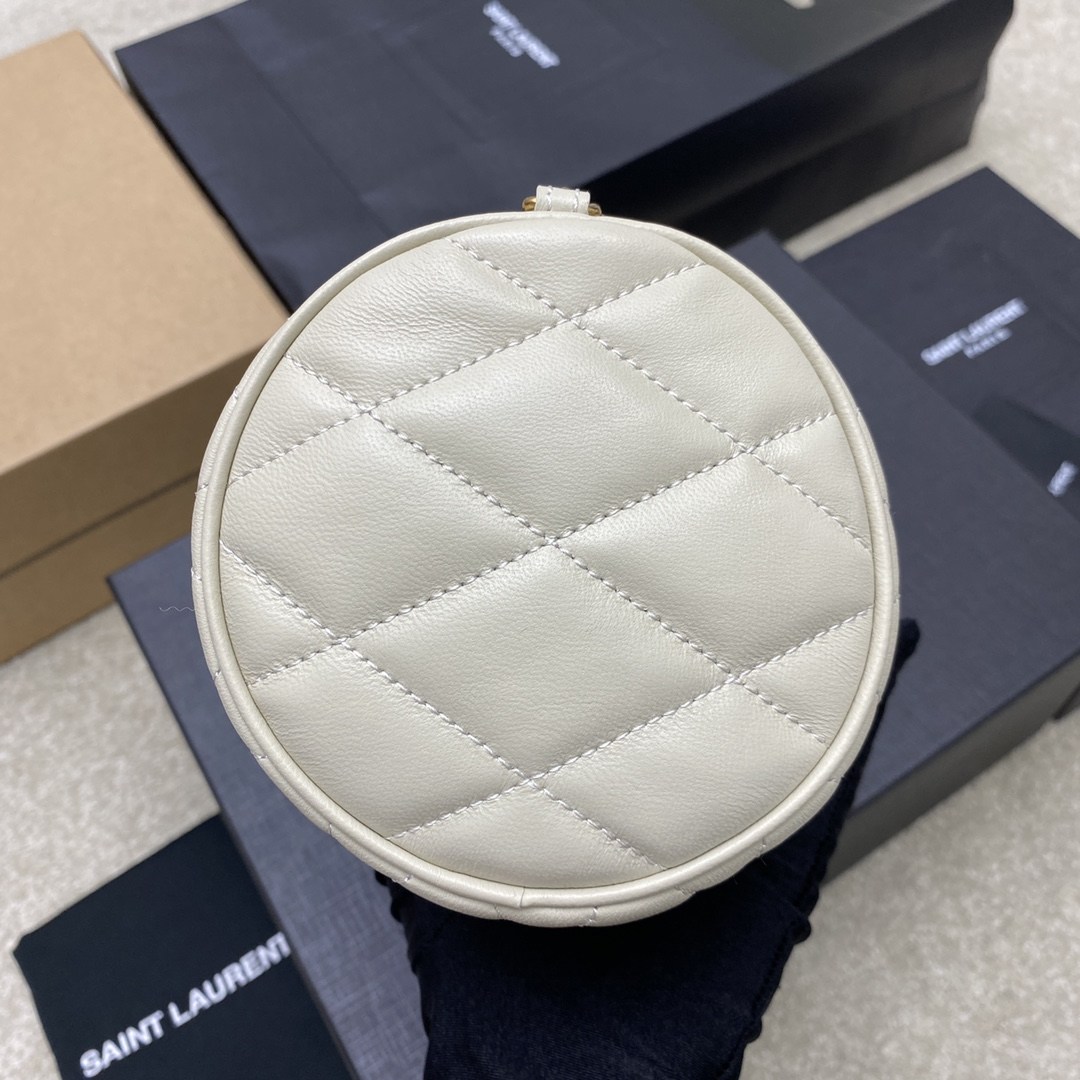 YSL Sade Mini Tube Bag White