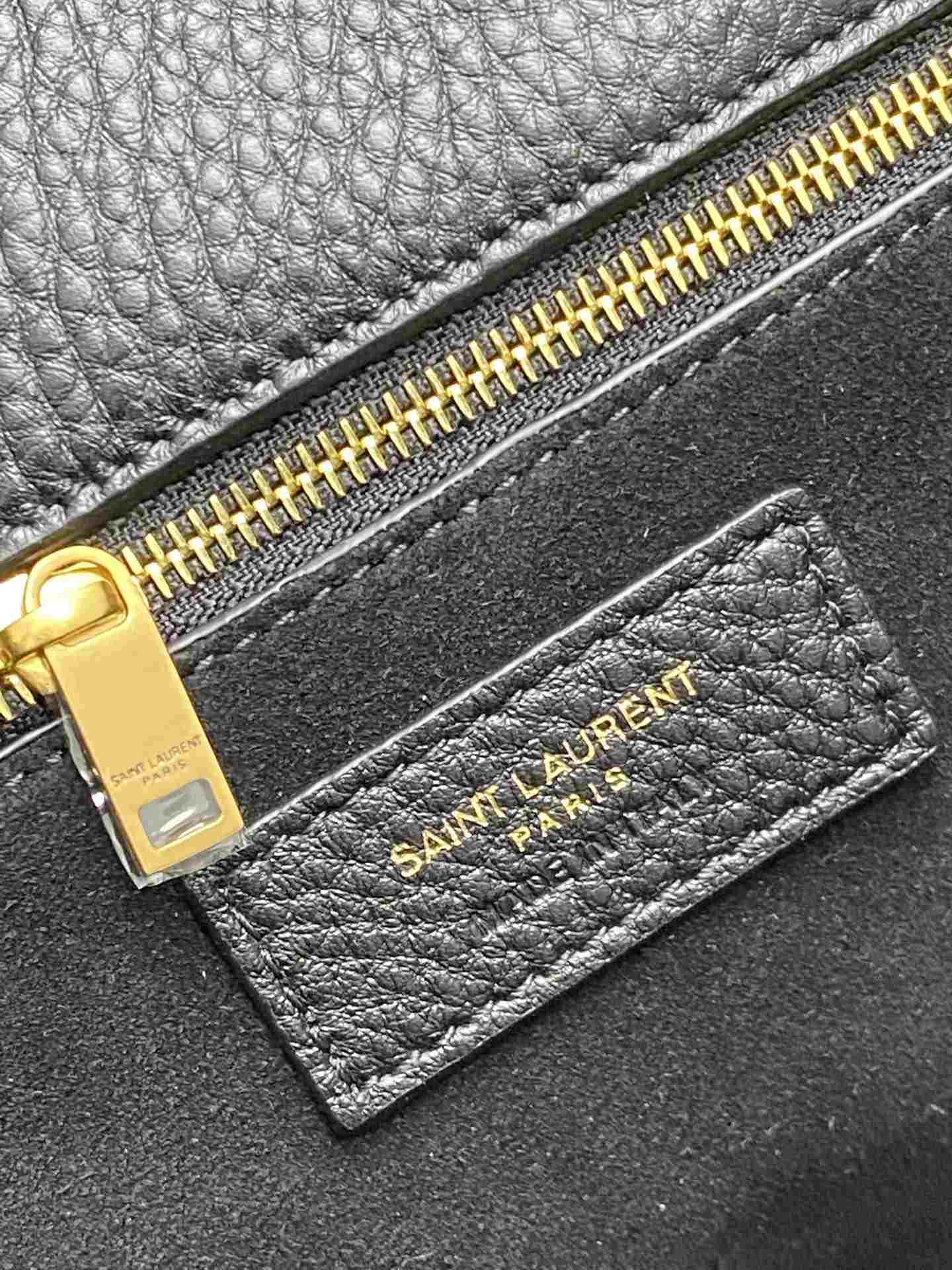 YSL LE 5 À 7 BEA in Grained Leather