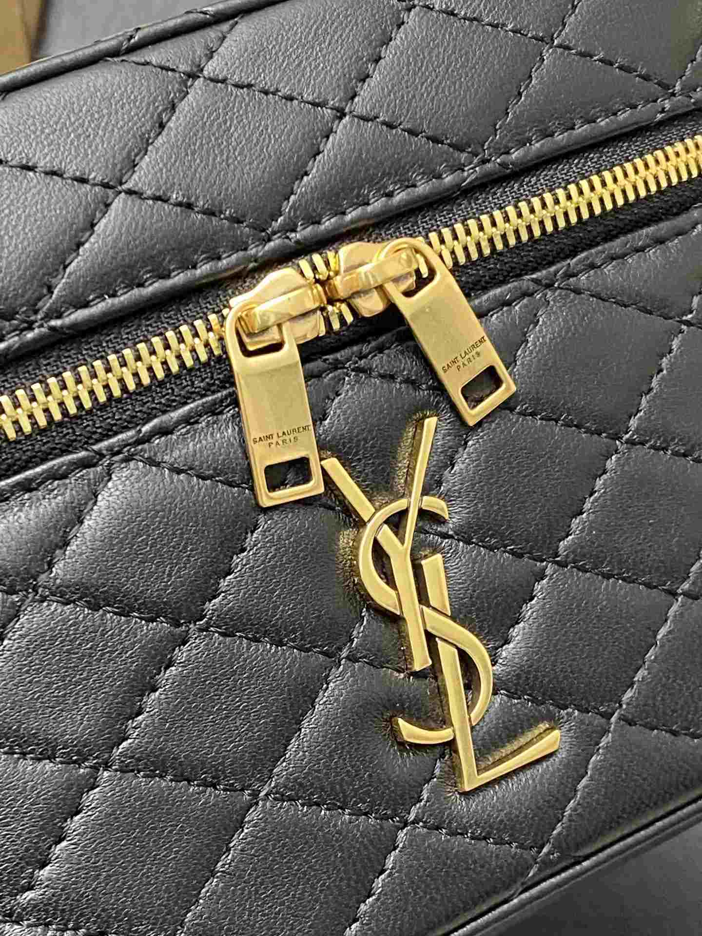 YSL Gaby Quilted Leather Black