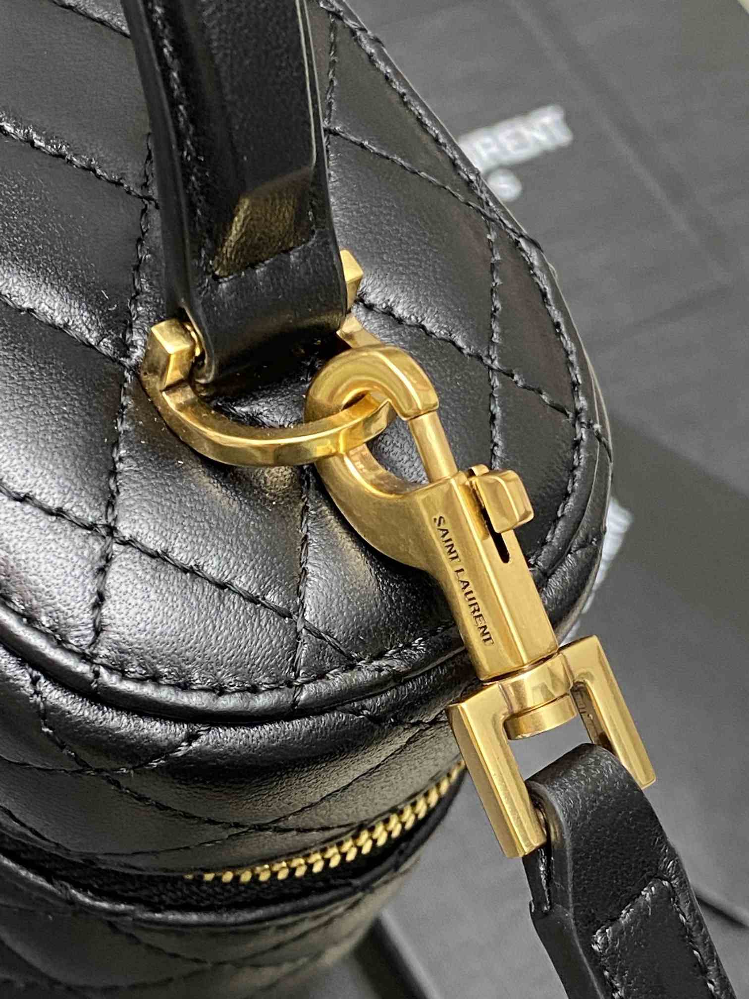 YSL Gaby Quilted Leather Black