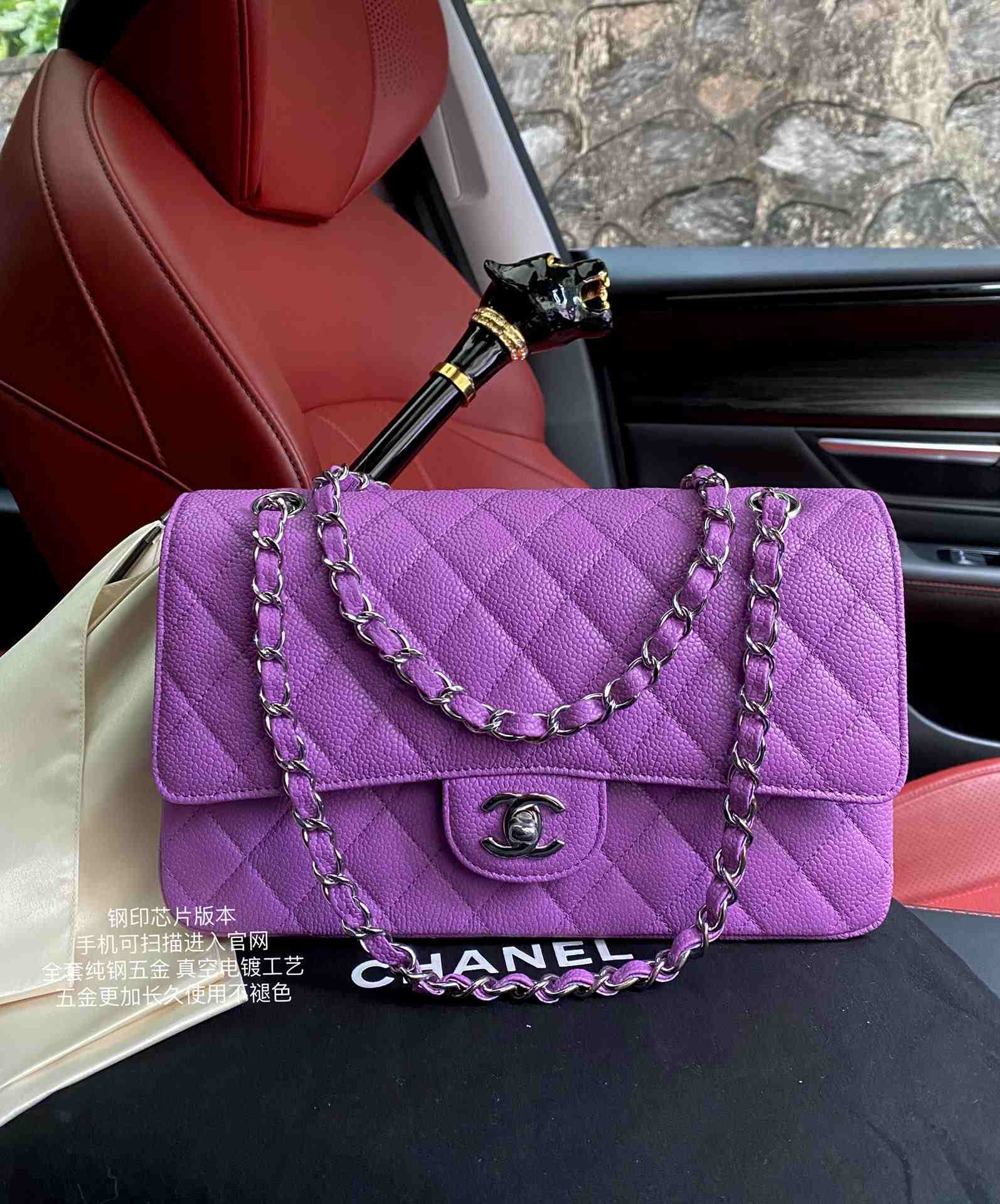 CHANLE Classic 11.12 Handbag Purple