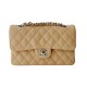 CHANEL Small Classsic Handbag Apricot Yellow