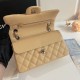 CHANEL Small Classsic Handbag Apricot Yellow