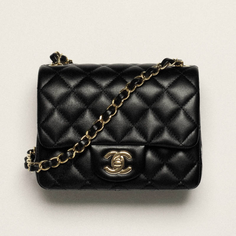 CHANEL Mini Classic Handbag Black