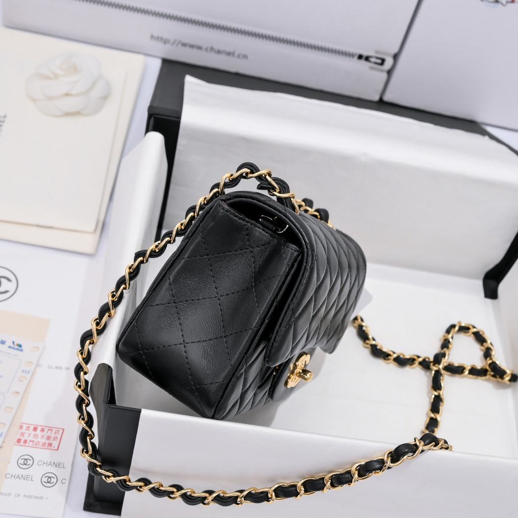 CHANEL Mini Classic Handbag Black