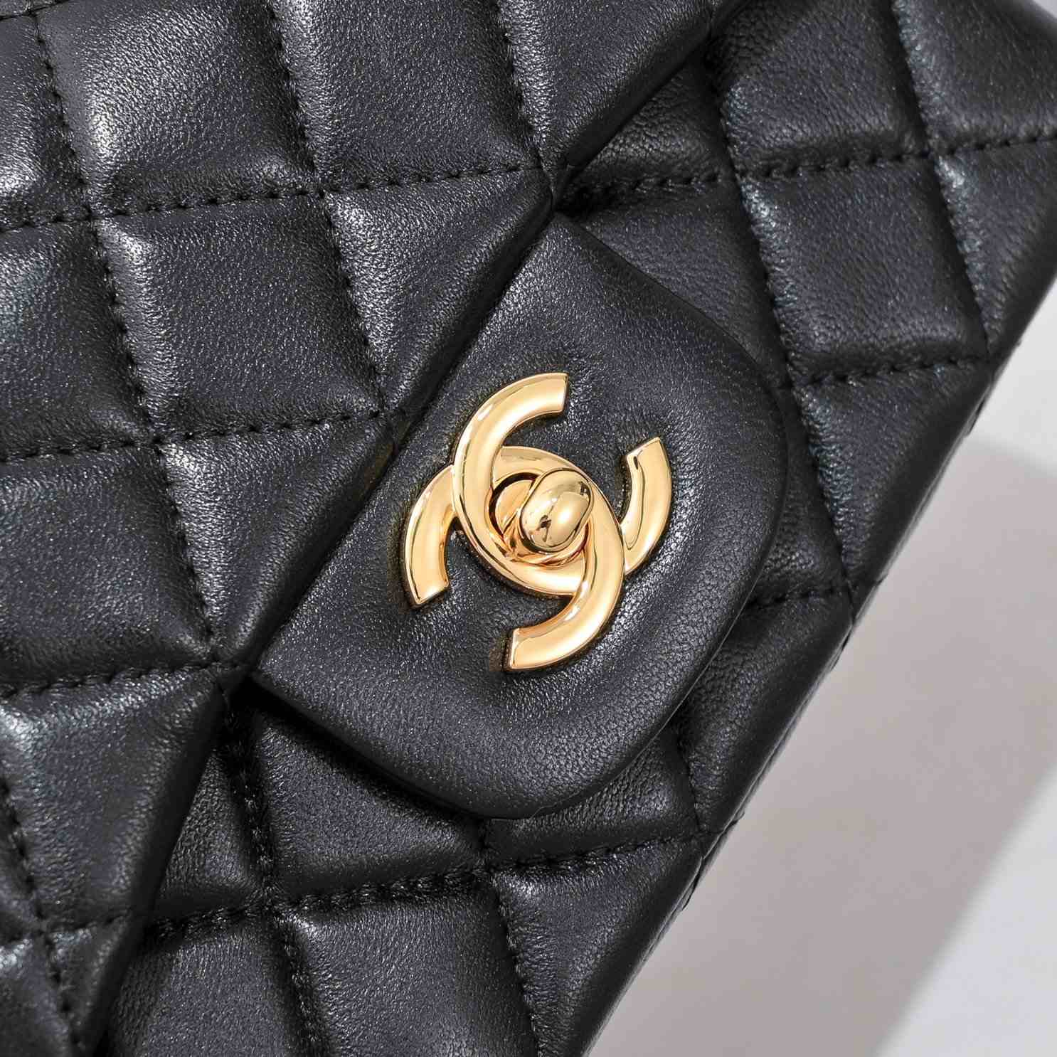 CHANEL Mini Classic Handbag Black