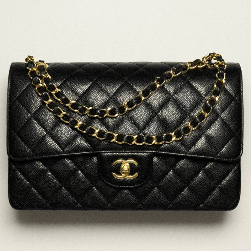 CHANEL Large Classic Handbag Black