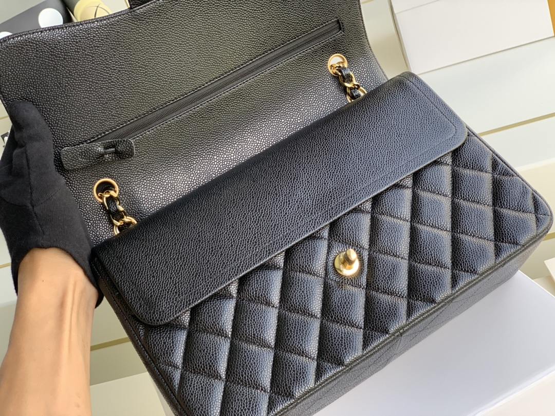 CHANEL Large Classic Handbag Black